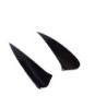 Rear bumper fin guides compatible with mercedes gle coupe c167 glossy black