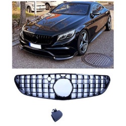 Grill compatible with mercedes-benz s coupe 63/65 amg 2015-2017 black c217