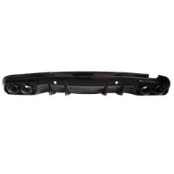 Diffusore Mercedes W205 S205 AMG Line doppi terminali di scarico neri tondi (2)