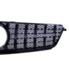 Grill compatible with Mercedes-Benz W204 black