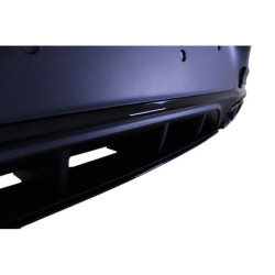 Diffuser compatible with Mercedes GLC Coupe C253 with black square exhaust trim pieces