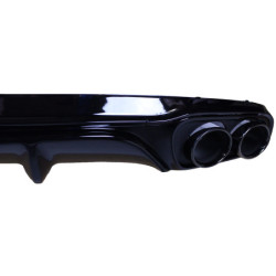 Diffuser compatible with Mercedes E class W213 glossy black round exhaust trim Sun