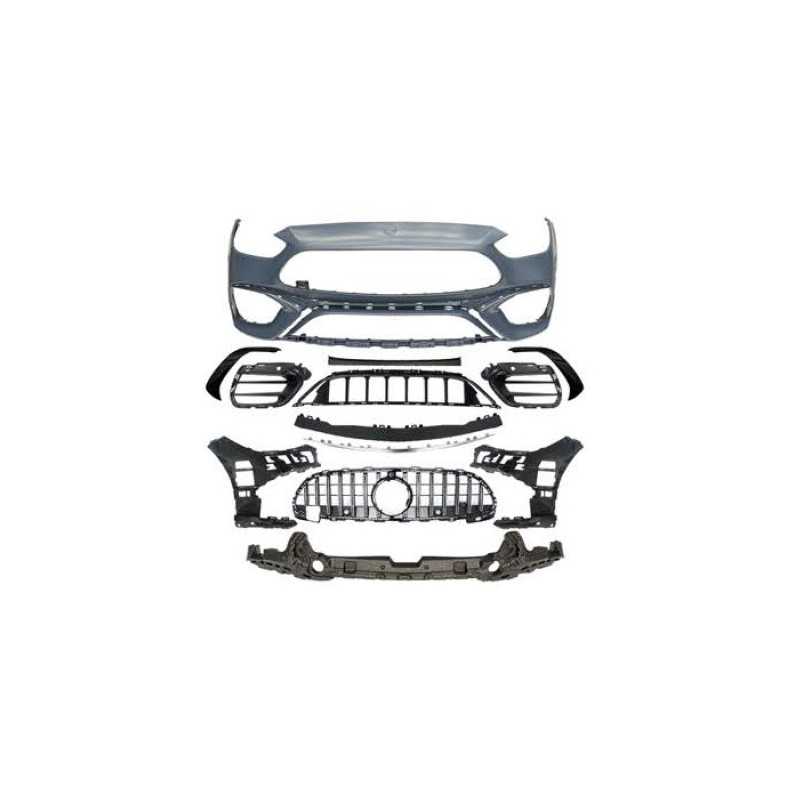 Front bumper compatible with Mercedes C class W206 S206 sedan and break