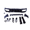 Difusor trasero para Mercedes Clase C W206 S206 sedán romper negro