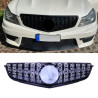 Grill compatible with mercedes w204 c63 amg facelift black