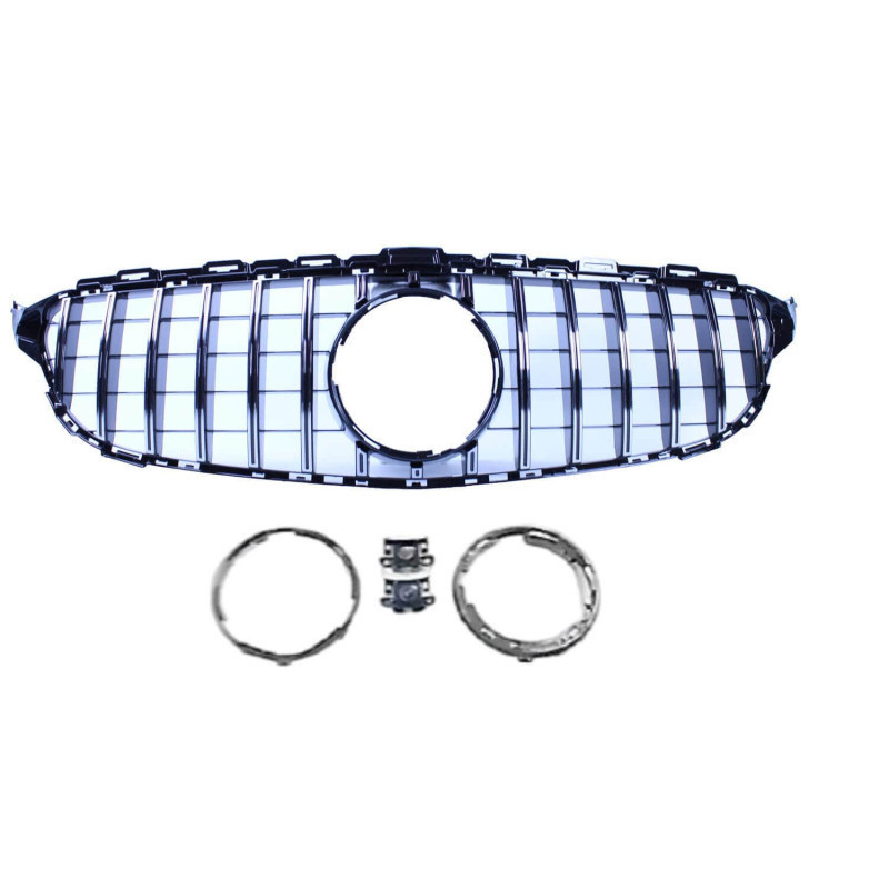 Grill compatible with Mercedes C class W205 chrome 2014-2021