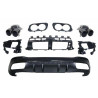 (PIEZA) Difusor trasero compatible con Mercedes GLE W167 2019+ para puntas de escape redondas
