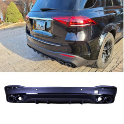 (PART) Diffuser compatibel met Mercedes GLE W167 2019+ voor ronde uitlaatsierstukken