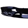 Difusor trasero para Mercedes CLA C118 X118 W118 AMG line doble cromado embellecedor de escape redondo