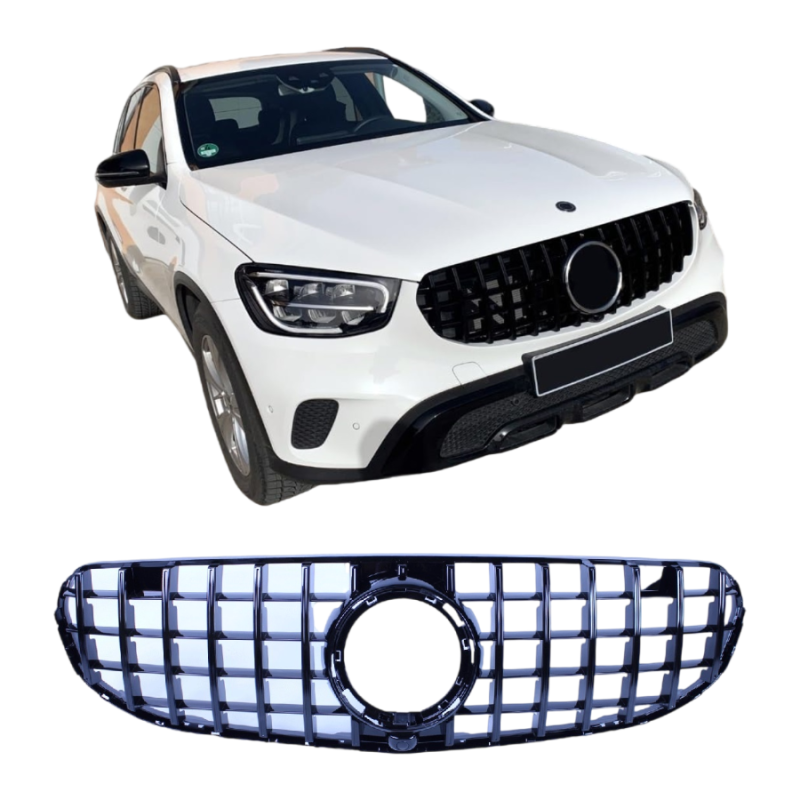 Griglia Mercedes-Benz Facelift GLC - GLC Coupé Off-Road 2020-2023 nero lucido