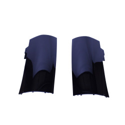 Diffuser compatibel met Mercedes CLA C118 X118 W118 AMG Line chrome uitlaatsierstukken rond