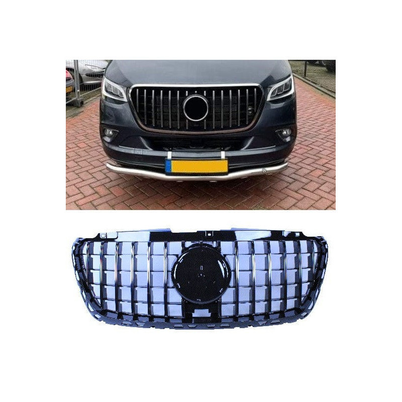 Grille compatible avec mercedes sprinter w907 2019+ chrome