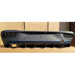 Difusor trasero para Mercedes GLE coupé C167 negro brillante GLE 63 AMG look