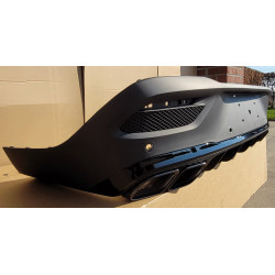 Difusor trasero para Mercedes GLE coupé C167 negro brillante GLE 63 AMG look