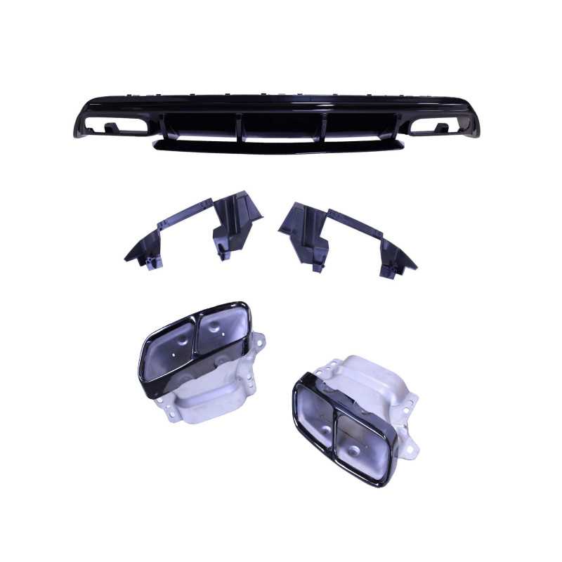 Difuzor compatibil cu Mercedes A class W176 2013-2017 negru lucios