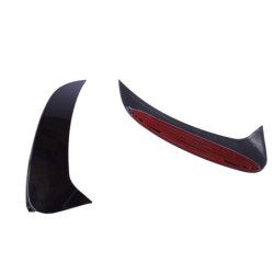 Rear bumper fin guides compatible with mercedes gle suv w167 glossy black