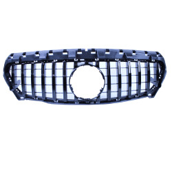 Grill voor Mercedes W117 CLA-Klasse zwart Panamericana look