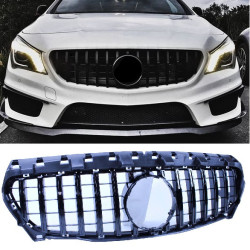 Grill for Mercedes W117 CLA-Class black Panamericana look