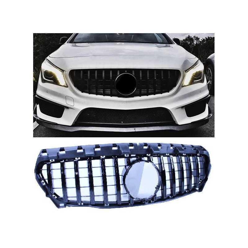 Grille pour Mercedes W117 CLA-Class noir Panamericana look