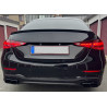 Trunk spoiler compatible with Mercedes C class W206 glossy black sport