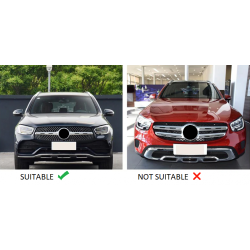 Grill a Mercedes Glc - Glc coupé Facelift króm GLC 63 AMG panamericana kinézethez