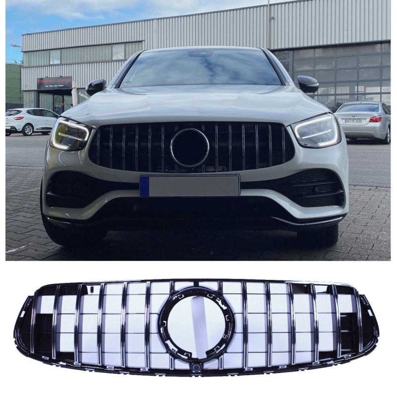 Grils priekš Mercedes Glc - Glc kupeja Facelift hromēts GLC 63 AMG panamericana izskats