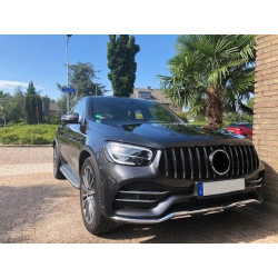 Hűtőrács Mercedes-Benz GLC - GLC Coupé Facelift króm (7)
