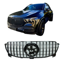 Решетка, съвместима с Mercedes-Benz GLE W167 черен 2019-2023 zonder AMG line