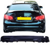 Diffuser with round exhaust tips glossy black compatible with Mercedes E coupe W207 C207 Facelift