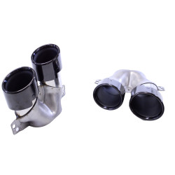 (PARTE) Embellecedor de escape compatible con Mercedes W206 C43 negro