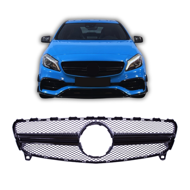 Griglia per Mercedes Classe A W176 Facelift nera