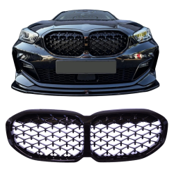 Grille rognons compatible avec BMW F40 F41 1 series diamond grill