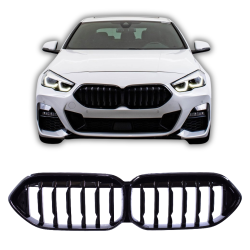 Grill kidney compatible with BMW 2 Series F44 Gran Coupe gloss black single line