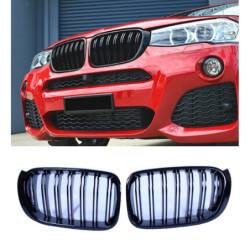 A BMW X3 és X4 F25 és X4 F26 F25 és F26 LCI gloss fekete dupla rácsokkal kompatibilis Grill HŰTŐRÁCS rácsok