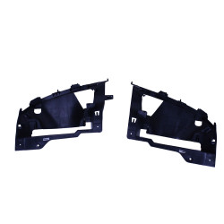 Diffuser compatible with Mercedes GLE coupe C167 black round