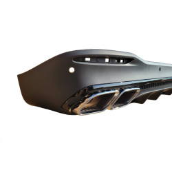 Diffusore per Mercedes GLE W167 2019+ con doppio terminale di scarico cromato