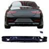 Difusor trasero compatible con mercedes cls c257 doble escape piezas negro brillante cuadrado
