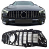 Grill kompatibel med mercedes-benz w118 cla-class sort krom med frontkamera