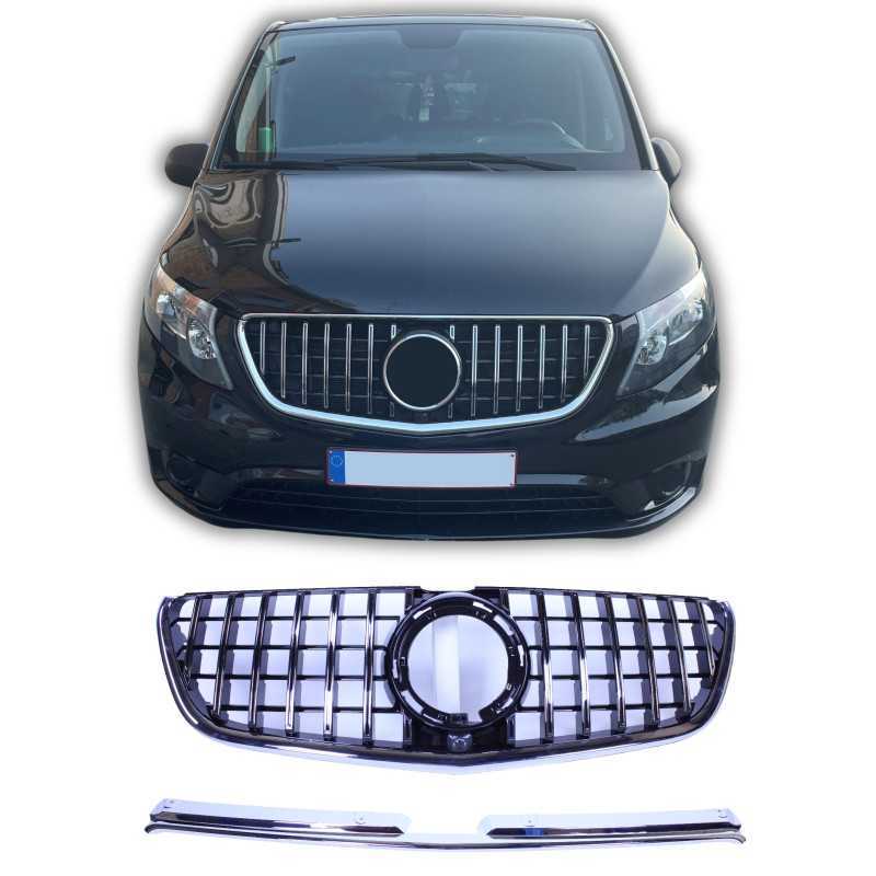 Решетка Mercedes W447 Vito хром Facelift 2019+
