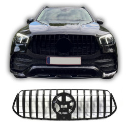 Решетка Mercedes-Benz GLE W167 SUV/GLE Купе C167 черна 2020-2023