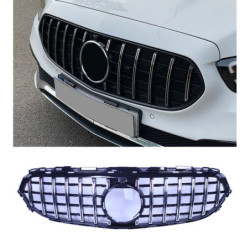 Griglia anteriore Calandra compatibile con Mercedes e W213 S213 facelift senza pacchetto AMG line telecamera anteriore cromata