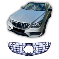Parrilla Mercedes Clase E Coupé Cabrio Facelift W207 A207 negro brillante con cromado