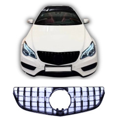 Grotelės e Mercedes E klasė Coupé Kabrioletas Facelift W207 A207 blizgi juoda