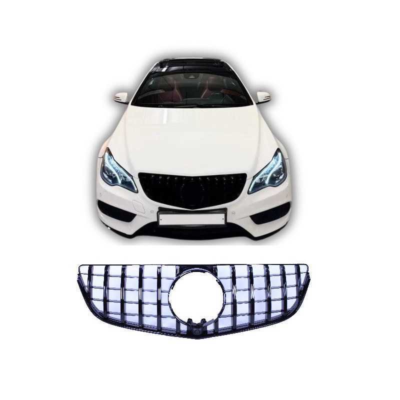 Grotelės e Mercedes E klasė Coupé Kabrioletas Facelift W207 A207 blizgi juoda