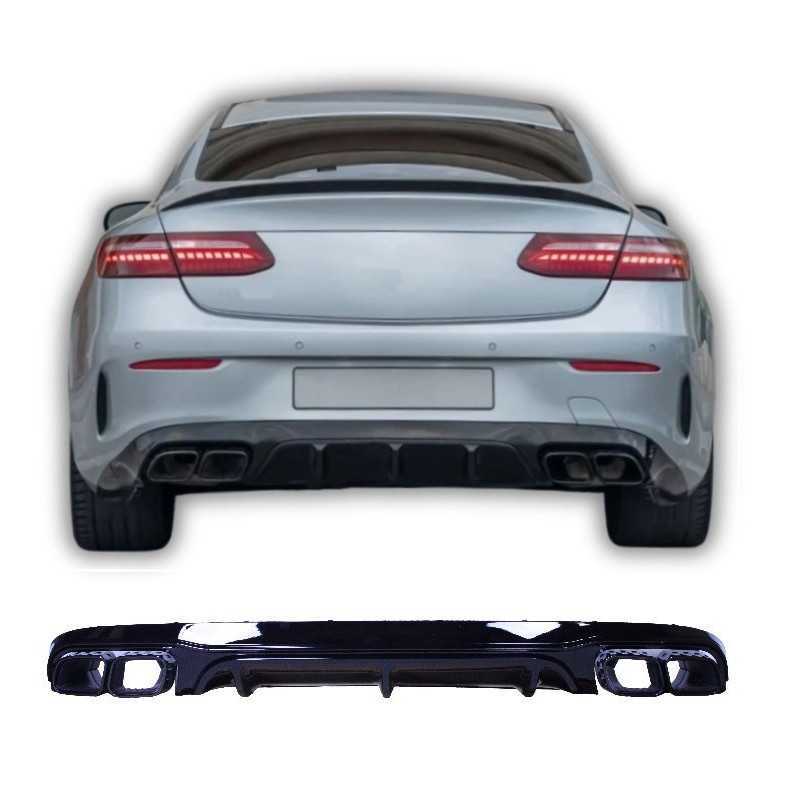 Diffuseur Mercedes Classe E Coupé Cabriolet C238 A238 embouts d'échappement noir brillant