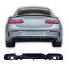 Difusor trasero delantero con puntas de escape en negro brillante Mercedes E Coupé descapotable C238 A238