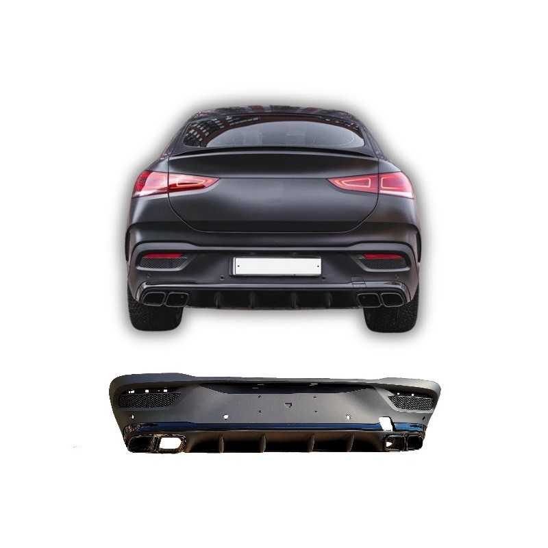 Difusor trasero para Mercedes GLE coupé C167 negro brillante