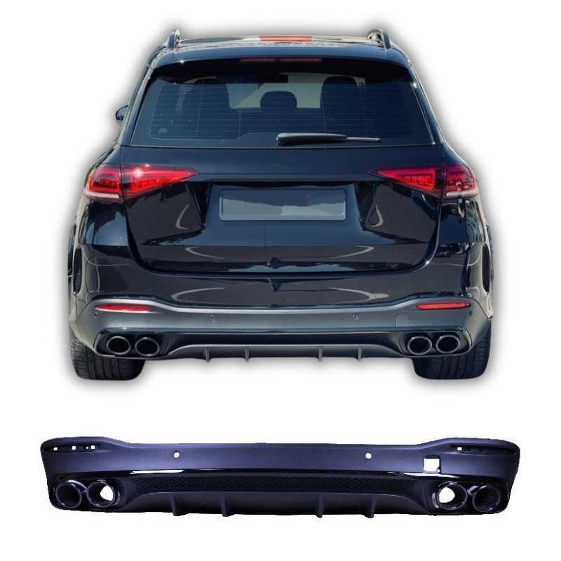 Difuusor Mercedes GLE W167 2019+ mustad ümarad summutiotsad