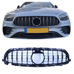 Grotelės Mercedes E klasė W213 S213 A238 C238 Facelift su AMG Line chromas