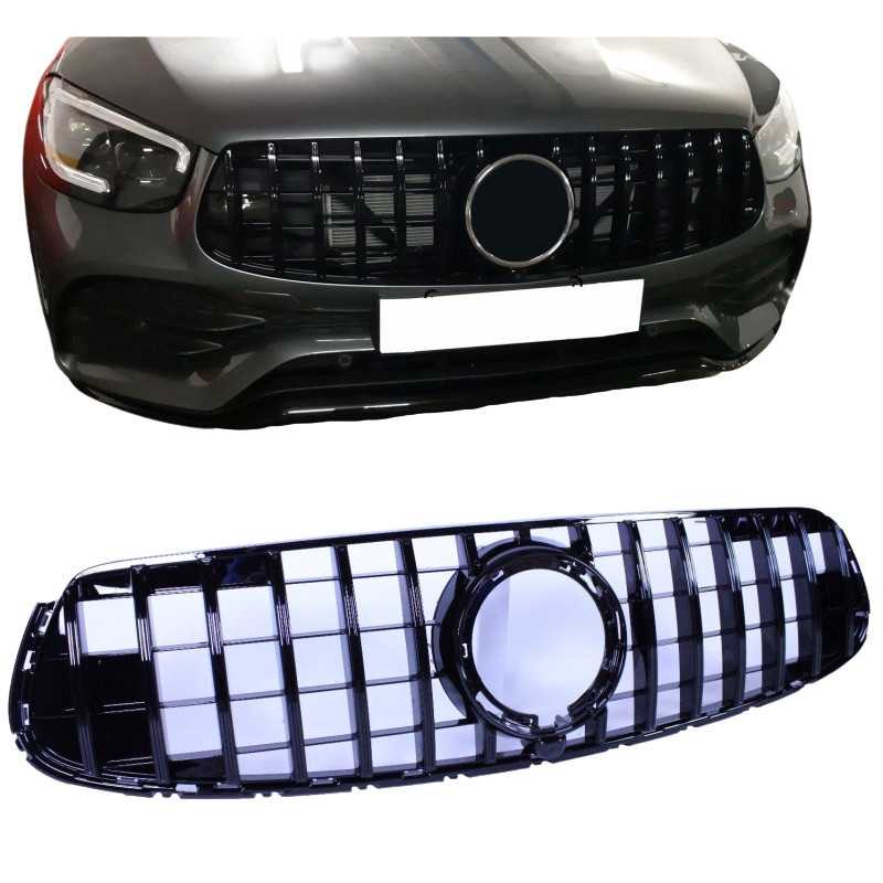 Grill compatible with Mercedes-Benz facelift GLC - GLC Coupe gloss black 2020+